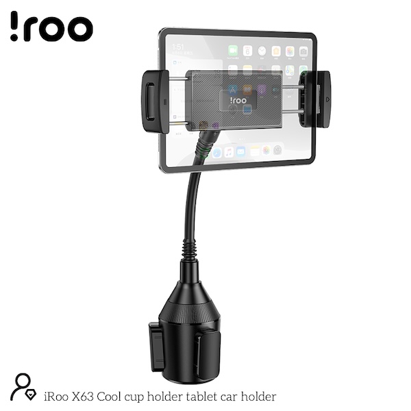 iRoo X63 | Vehicle Cup holder for Phone/Tablet