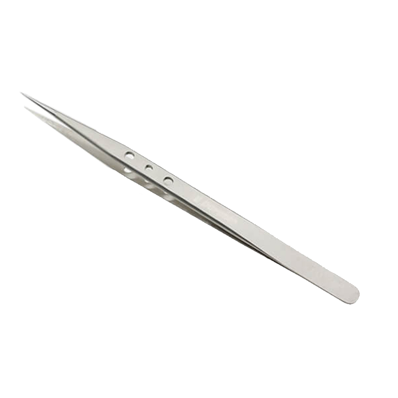 AAA-12K Advanced Straight Tip Thickening with Hole Heat Dissipation Anti-slip Tweezers