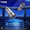 iRoo CR38C | Fast 38W Dual Ports (1xC/1xA) Car Charger with USB C-C Cable