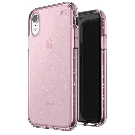 [BWF4-05] Speck Presidio Clear + Glitter | iPhone XR - Rose Pink