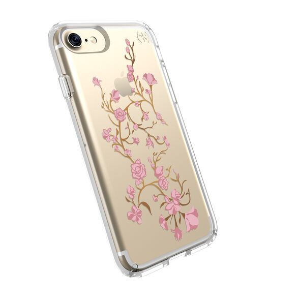 [BWS1-01] Speck Presidio Clear + Print | iPhone 7/8/SE 2020 – Golden Blossoms