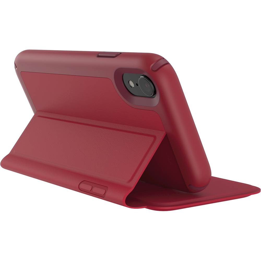 [BW-203] Speck Presidio Folio Leather | iPhone Xs Max (6.5) - Red