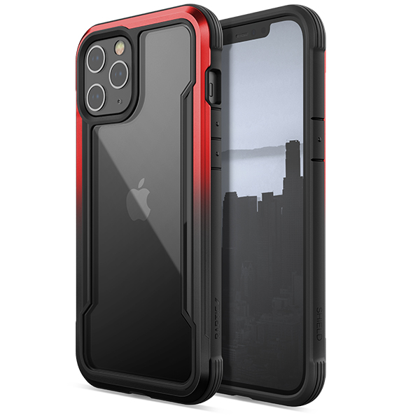 [UR4-5] X-doria Raptic Shield | iPhone 12 Pro Max (6.7) - Red/Black Radiant