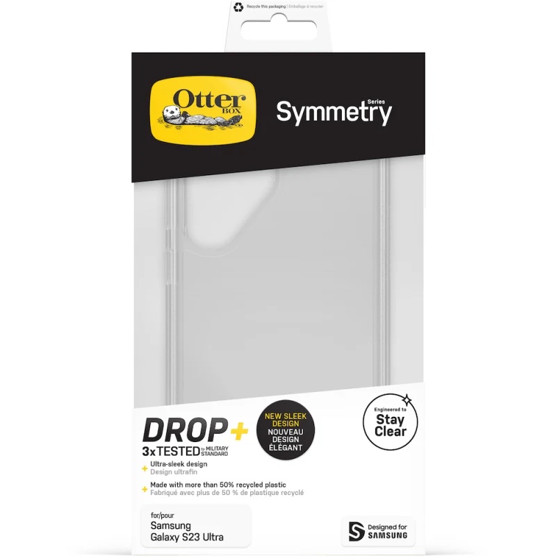 OtterBox Symmetry | Samsung Galaxy S23 Ultra  - Clear