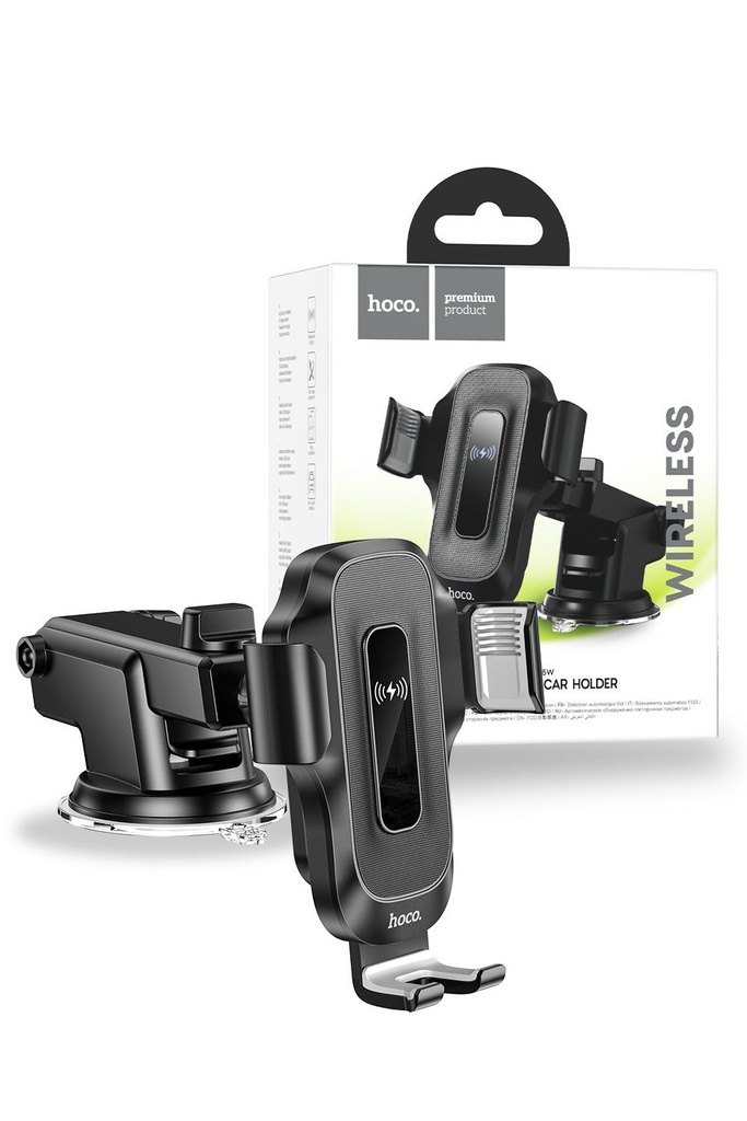 [SR11-3] Hoco HW3 | Automatic induction wireless fast charging car holder(center console)