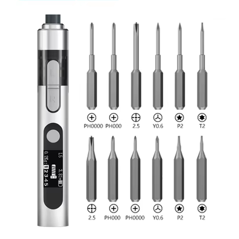 MaAnt L5 Double Torque Adjustable Electric Screwdriver Set with 12 Batch Heads