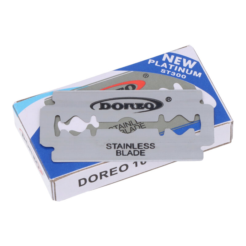 [SP-201] 10Pcs Doreo Double-sided Stainless Seel Blade