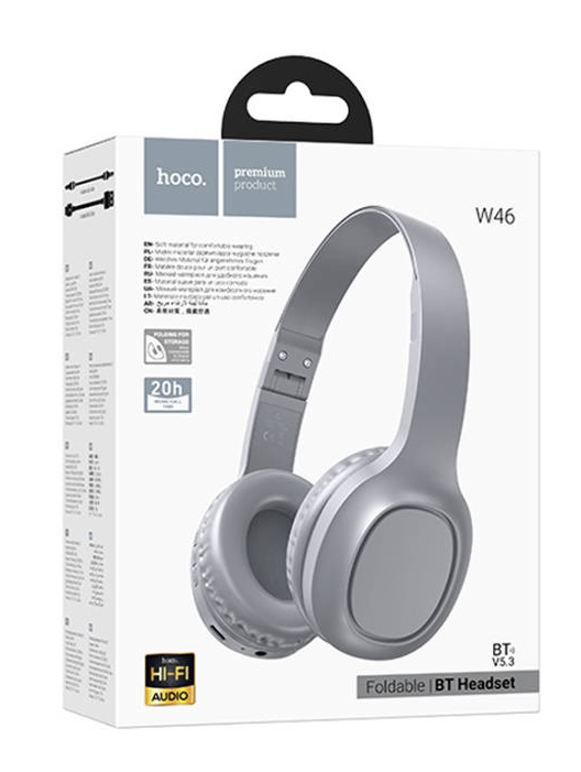 HOCO W46 Charm Bluetooth headset - Gray