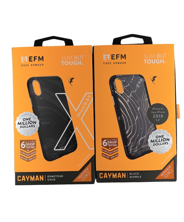 [BWS1-51] EFM Cayman D3O | iPhone X/Xs - Marble