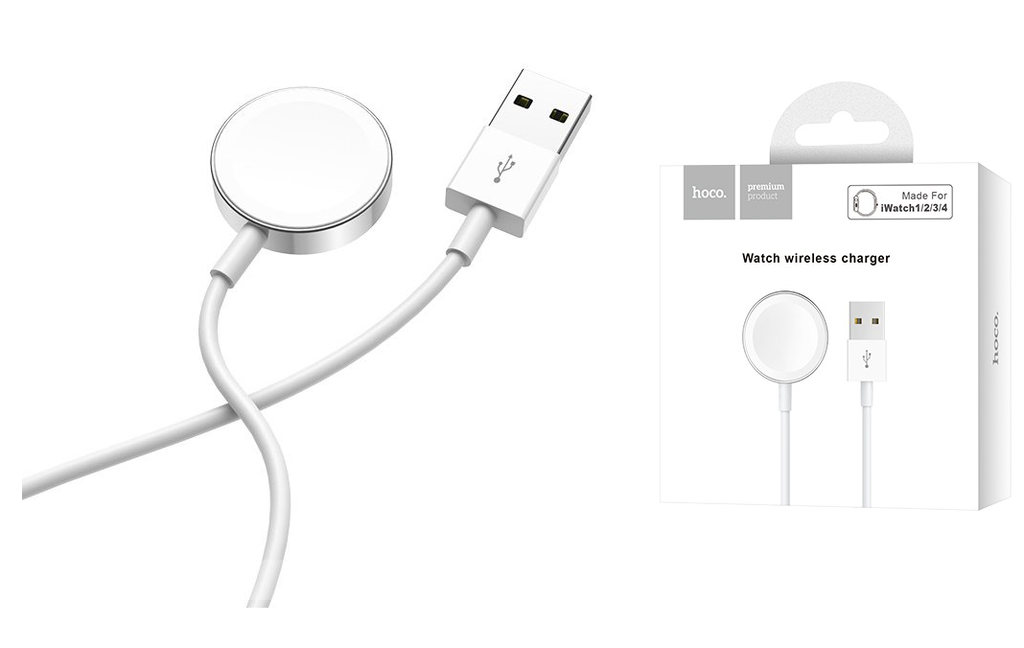Hoco CW16 | Apple Watch (series 1-7) Charger - White