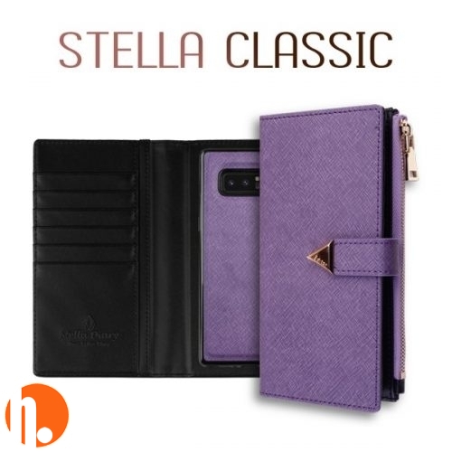 [BWF2-02] Korean Stella Detachable Diary | iPhone XR (6.1) - Purple